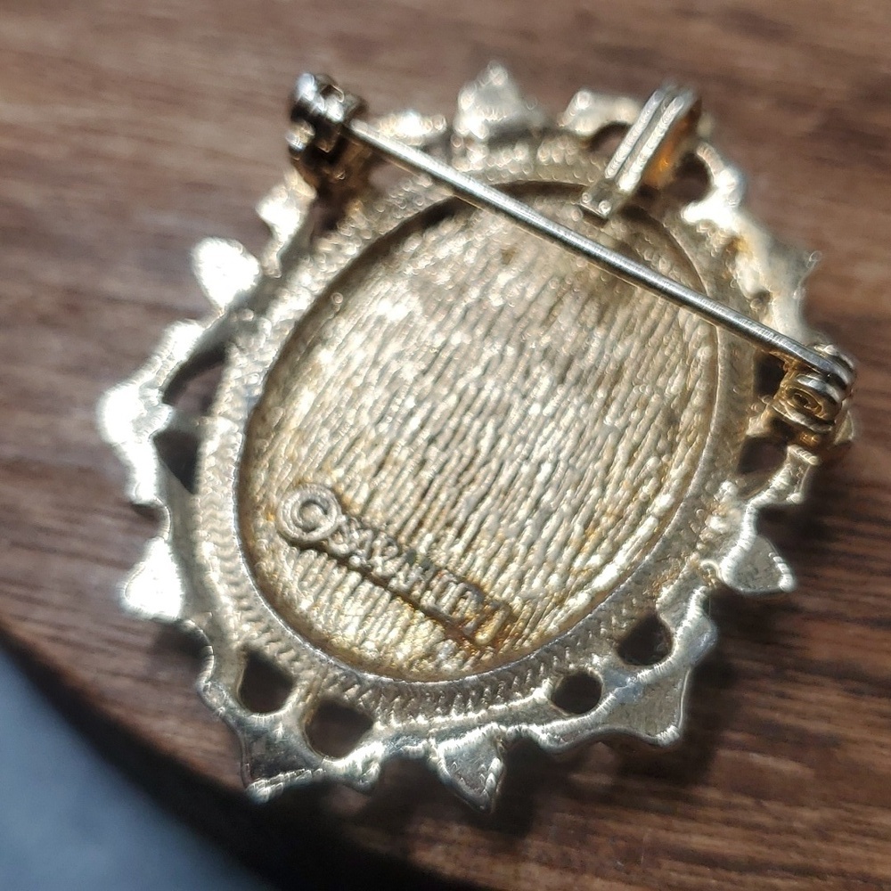 B822 sarah coventry customizable cameo brooch - Picture 2 of 2